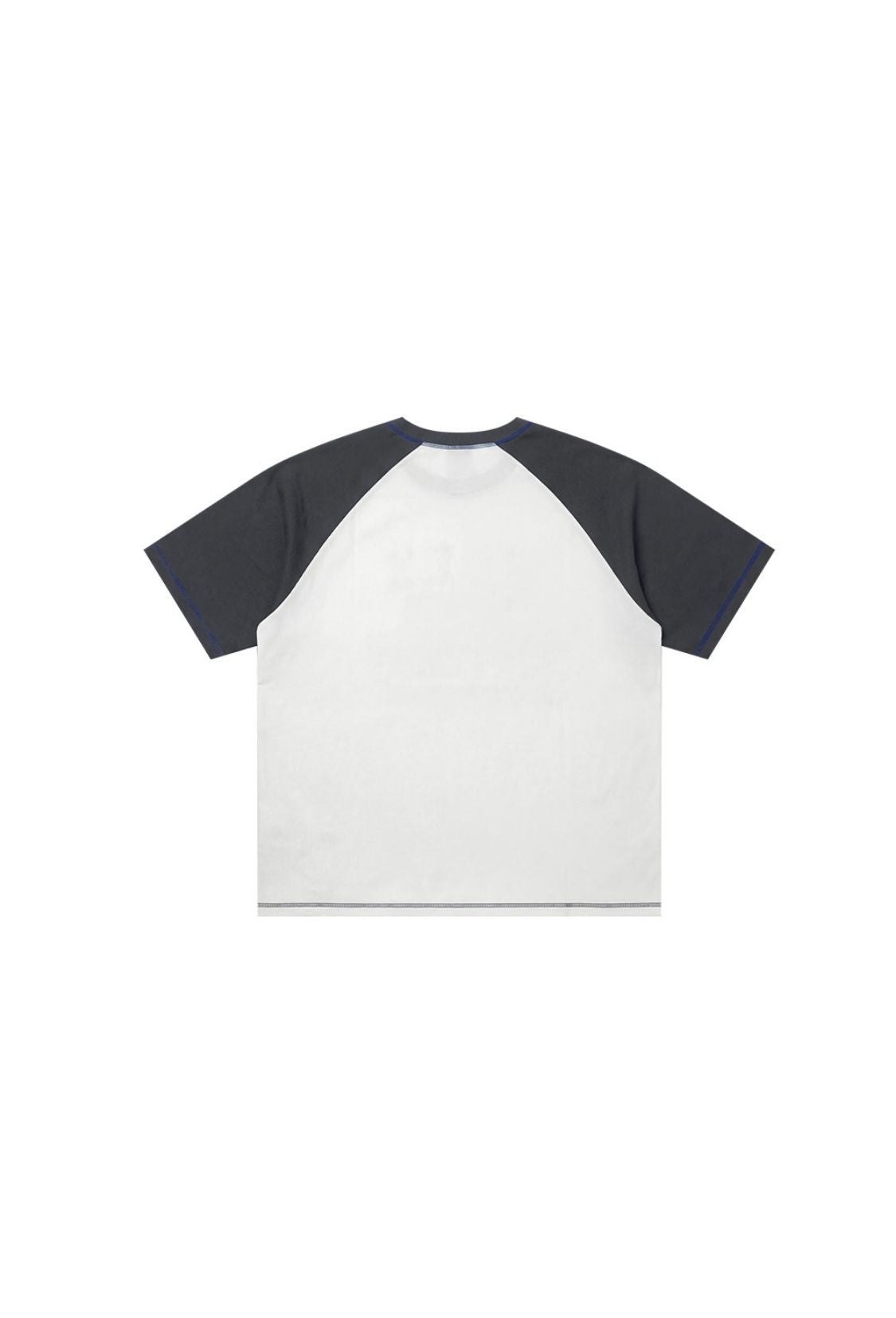 HDEX Baju Korea Olahraga Lift Stitch Raglan Short Sleeve White Pria Fitness