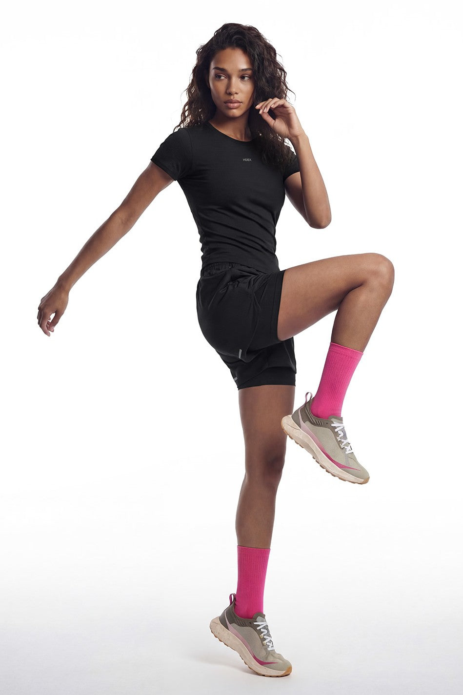 HDEX Kaos Kaki Korea Olahraga Assist Colorblock Running Socks