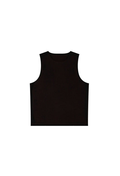 HDEX Baju Korea Olahraga Mesh Reversible Sleeveless Black Pria Fitness