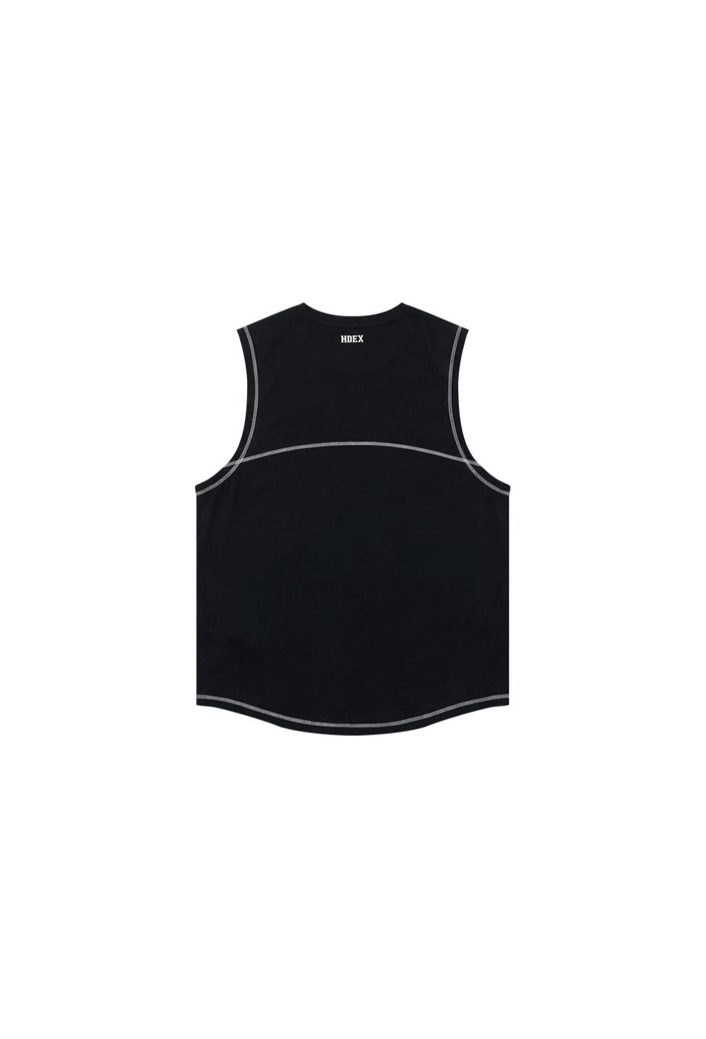 HDEX Baju Korea Olahraga Mega Wide Sleeveless Black Pria Fitness