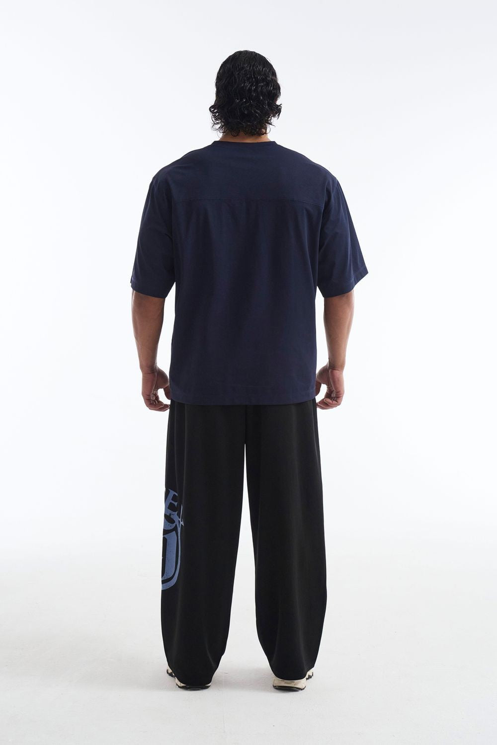 HDEX Baju Korea Olahraga Core Combi Sorona Mesh Short Sleeve Navy