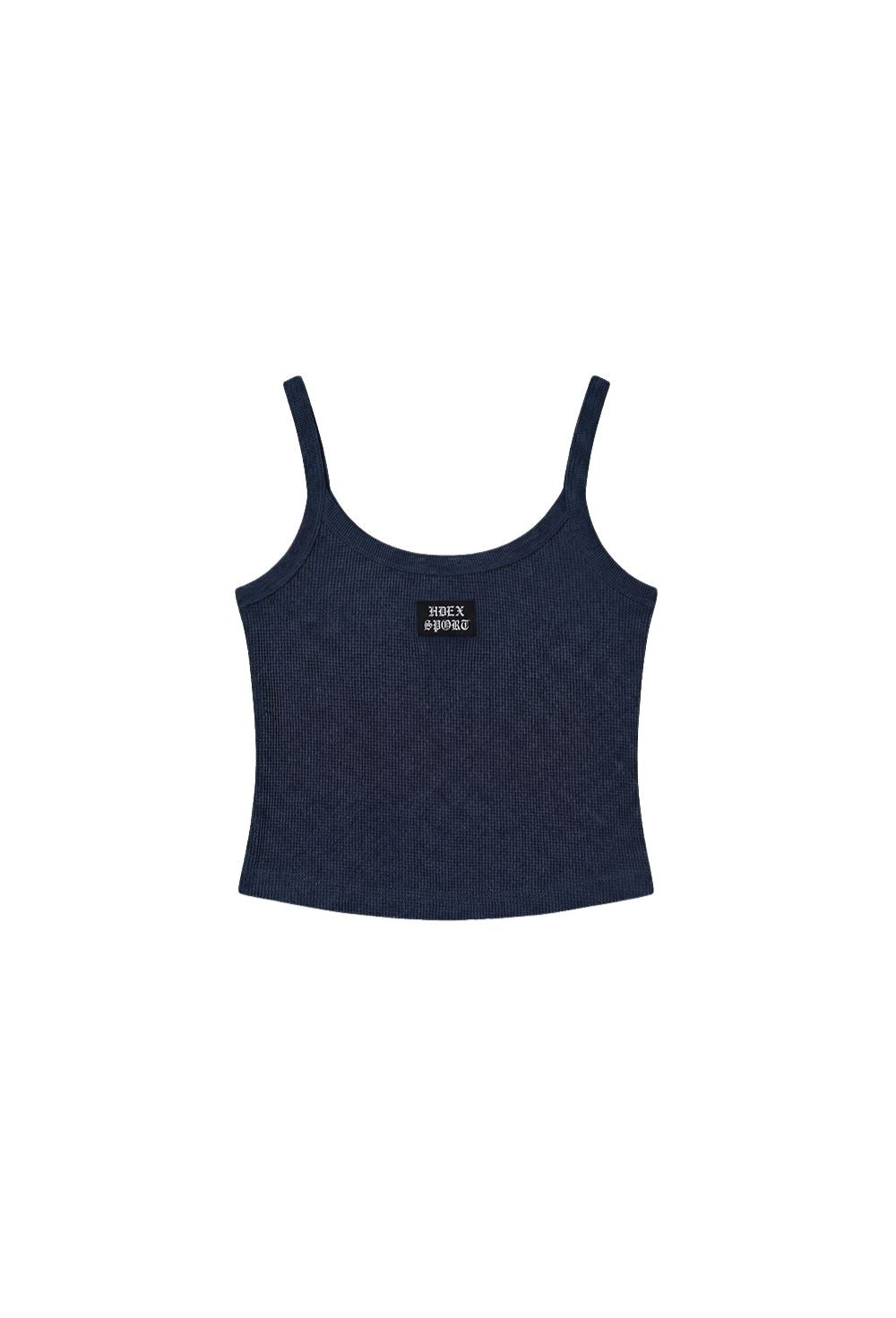 HDEX Baju Korea Olahraga One Mile 2-Way Waffle Sleeveless Navy Wanita Fitness