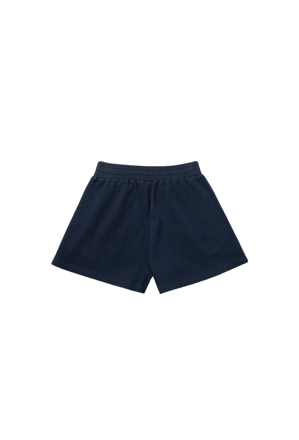 HDEX Celana Korea Olahraga One Mile Label Waffle Shorts W Navy Wanita Fitness