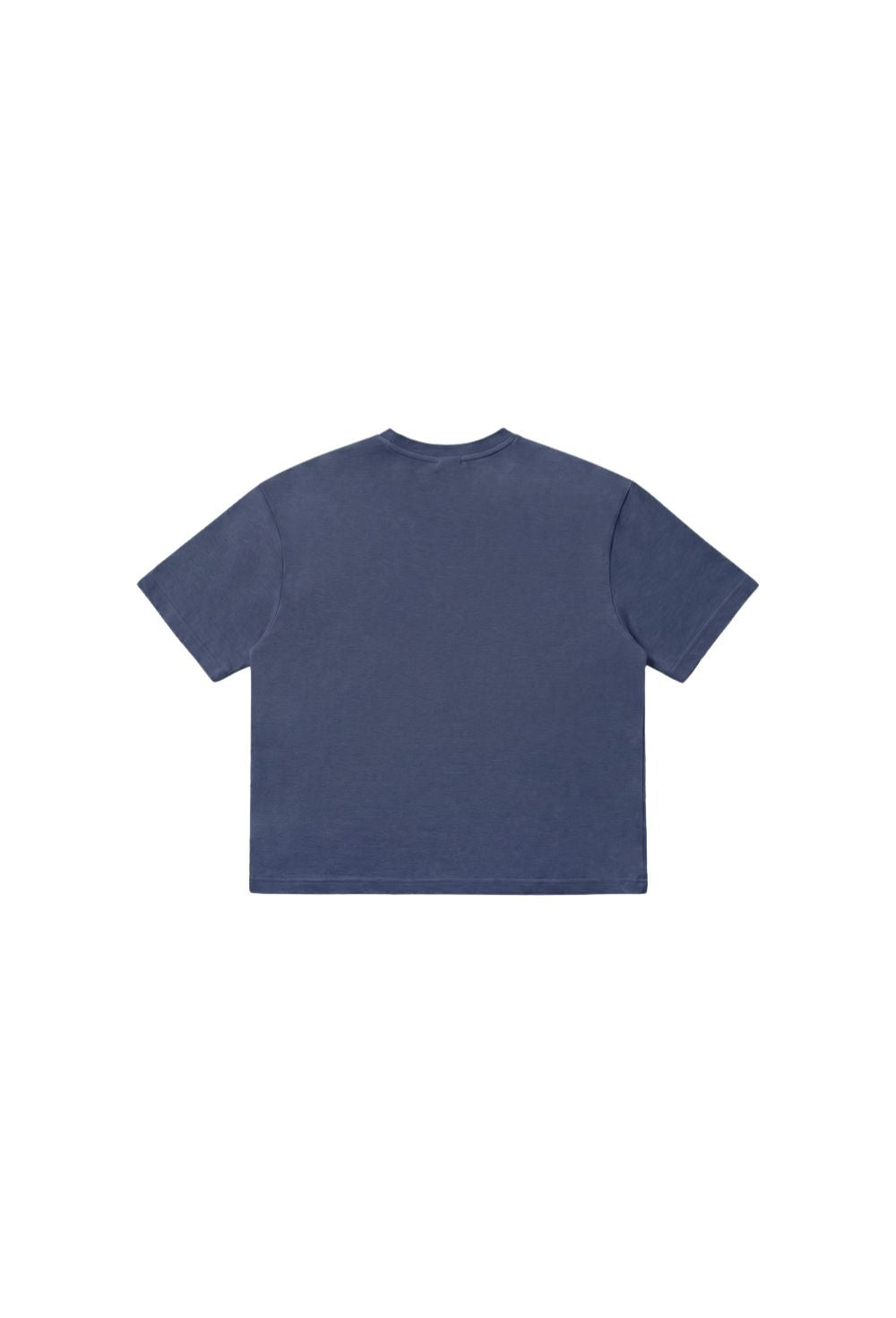 HDEX Baju Korea Olahraga Essential Pigment Short-Cut Sleeve Navy Pria Fitness