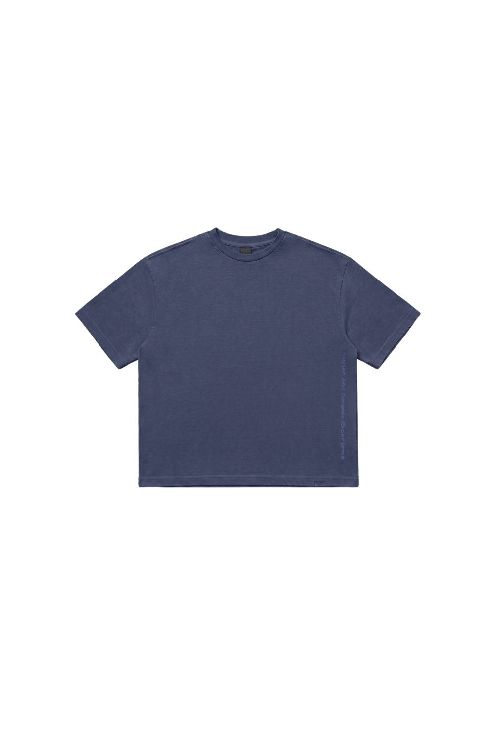 HDEX Baju Korea Olahraga Essential Pigment Short-Cut Sleeve Navy Pria Fitness