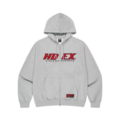 HDEX Baju Korea Olahraga Origin Giant Fit Hoodie Zip-Up Navy Pria Fitness