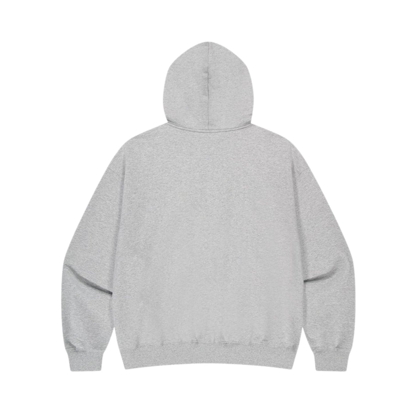 HDEX Baju Korea Olahraga Origin Giant Fit Hoodie Zip-Up Melange Gray Pria Fitness