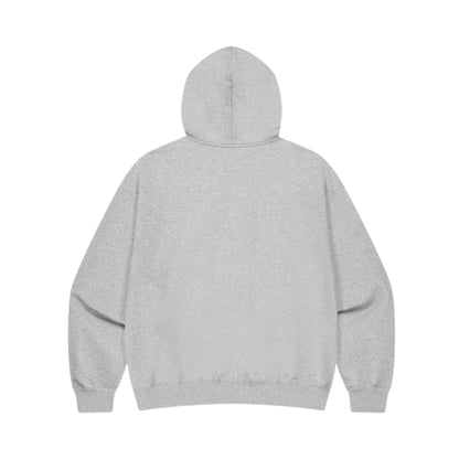 HDEX Baju Korea Olahraga Origin Giant Fit Hoodie Zip-Up Melange Gray Pria Fitness