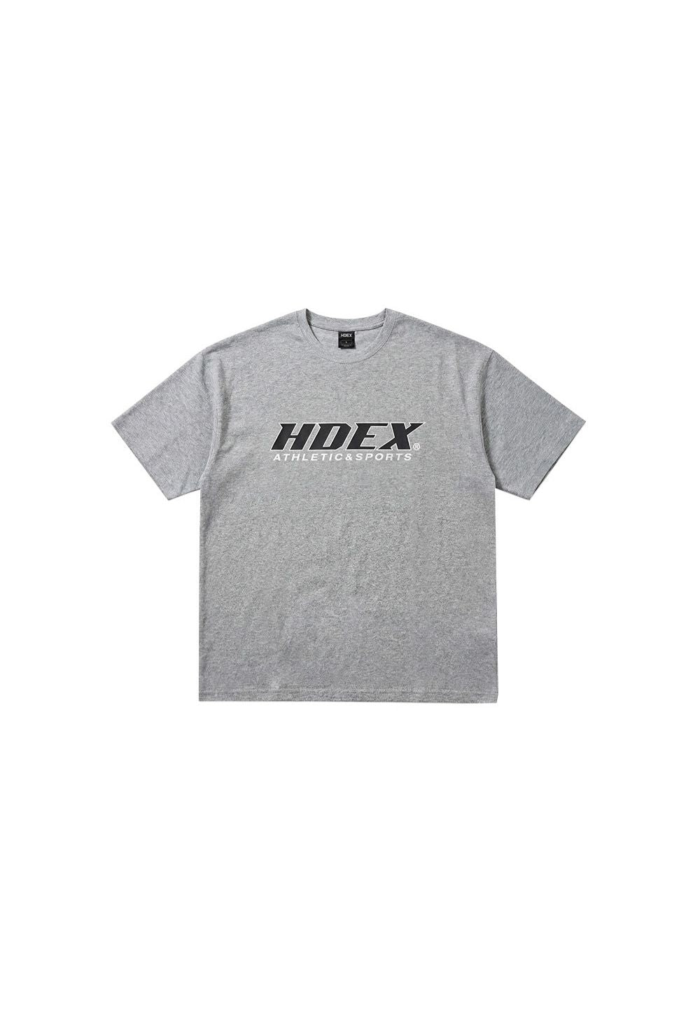 HDEX Baju Korea Olahraga Origin Short Sleeve Melange Gray Pria Fitness