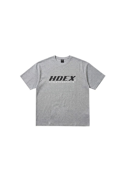 HDEX Baju Korea Olahraga Origin Short Sleeve Melange Gray Pria Fitness