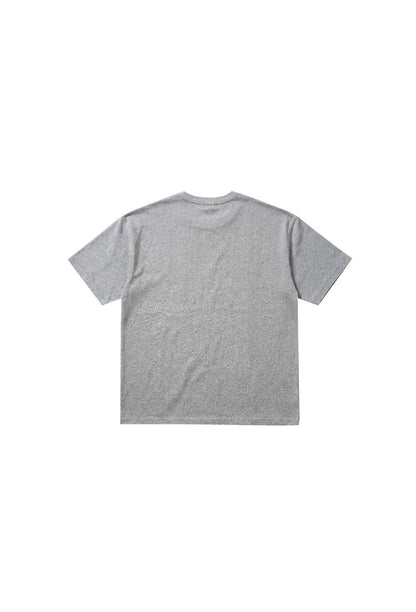 HDEX Baju Korea Olahraga Origin Short Sleeve Melange Gray Pria Fitness