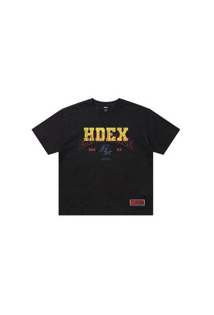 HDEX Baju Korea Olahraga Overlay Giant Fit Black Pria Fitness