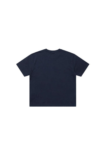 HDEX Baju Korea Olahraga Overlay Giant Fit Navy Pria Fitness