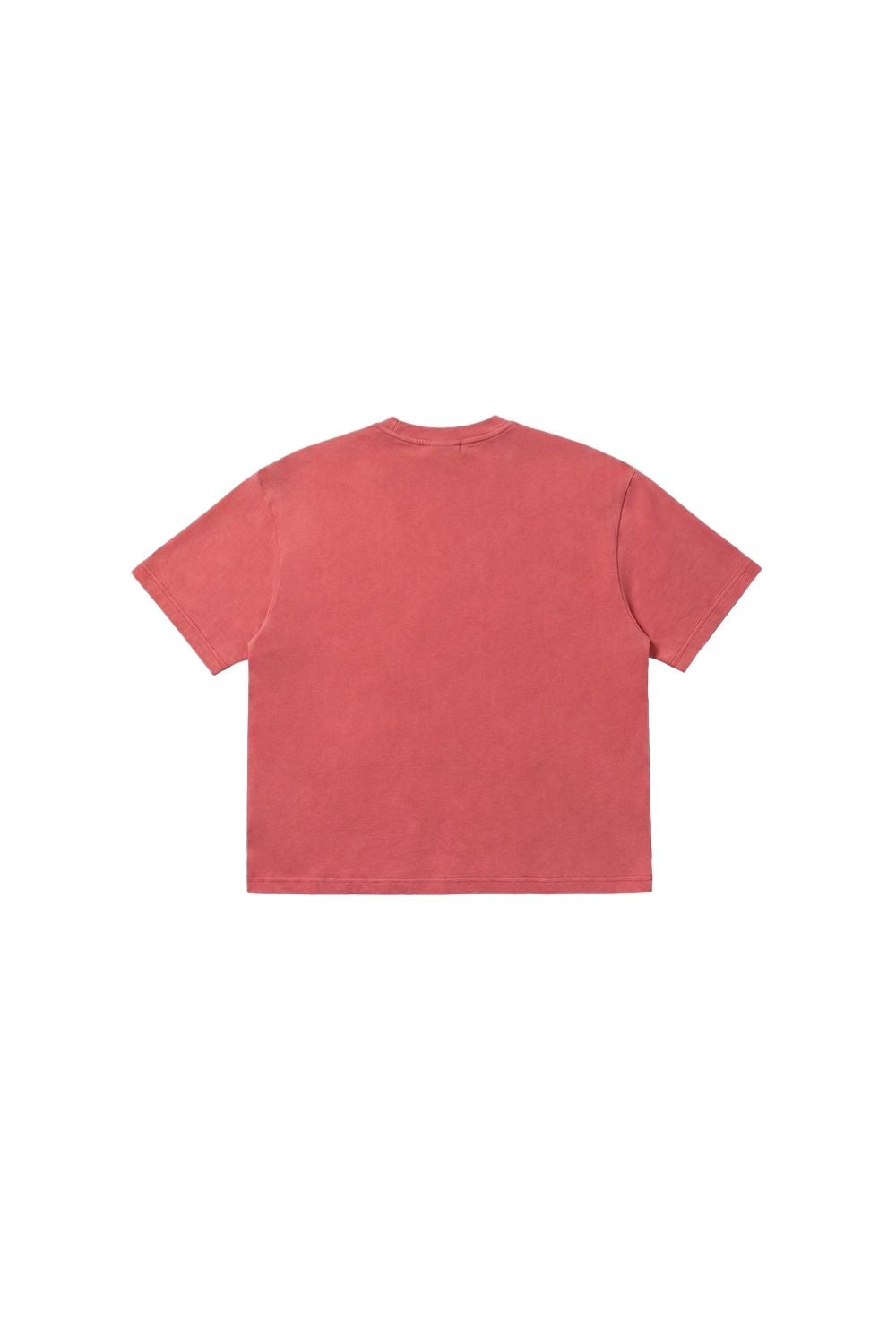 HDEX Baju Korea Olahraga Essential Pigment Short-Cut Sleeve Red Pria Fitness