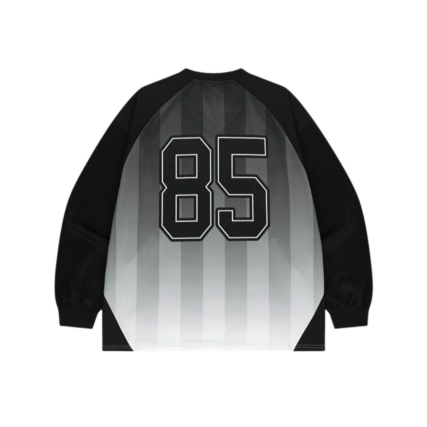 HDEX Baju Korea Olahraga Stripe Jersey Long Sleeve Black Pria Fitness