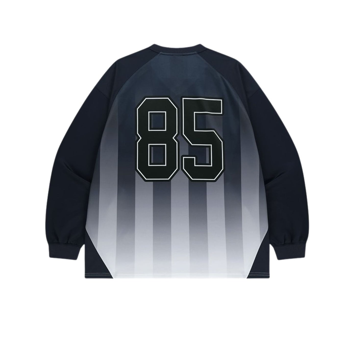 HDEX Baju Korea Olahraga Stripe Jersey Long Sleeve Navy Pria Fitness