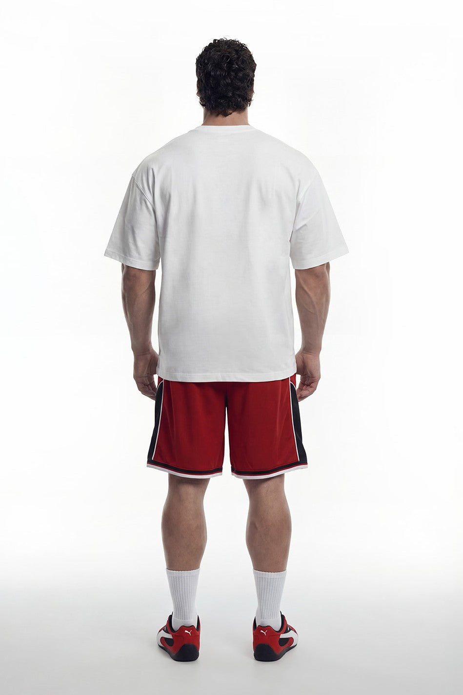 HDEX Baju Korea Olahraga Origin Short Sleeve White Pria Fitness