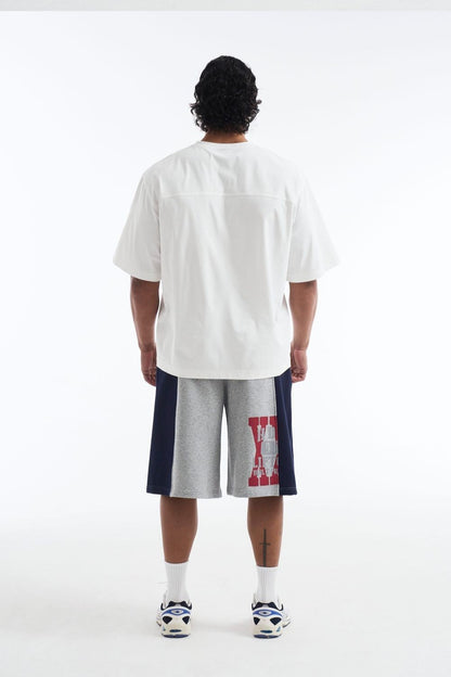 HDEX Baju Korea Olahraga Core Combi Sorona Mesh Short Sleeve White