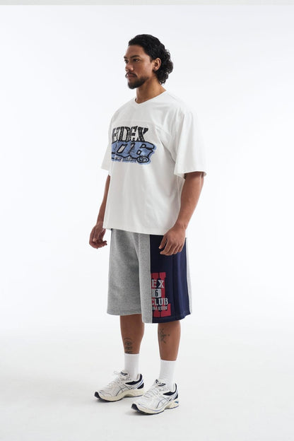 HDEX Baju Korea Olahraga Core Combi Sorona Mesh Short Sleeve White