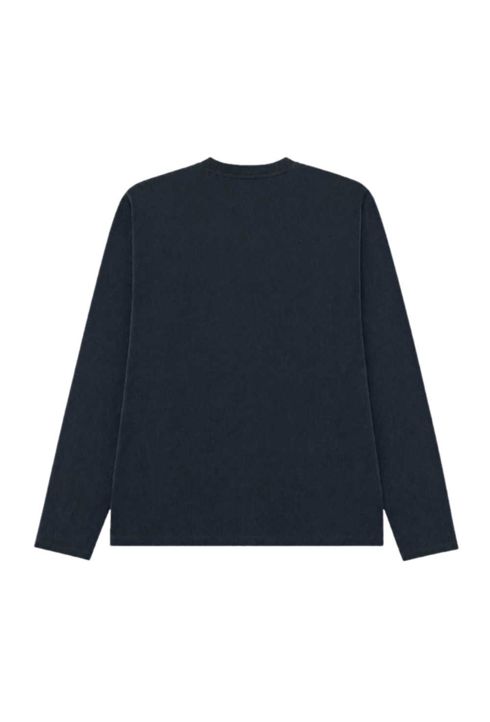 HDEX Baju Korea Olahraga Move Cotton Body Fit Henley Neck Long Sleeve Storm Navy Pria Fitness