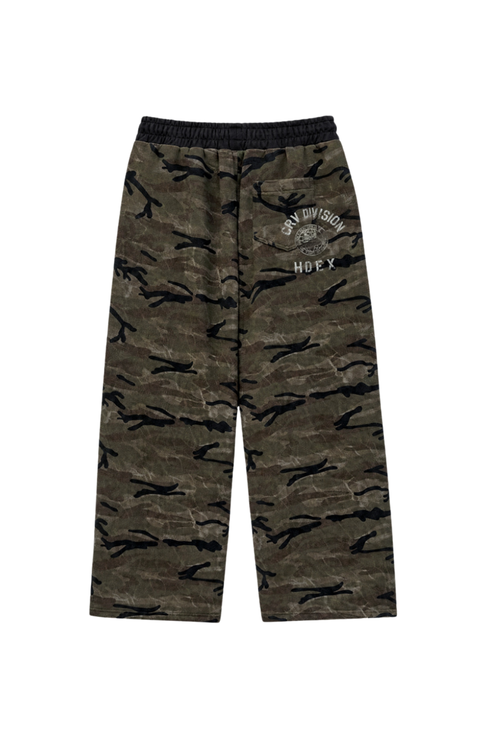 HDEX Celana Korea Olahraga Division Camo Sweatpants Khaki Pria Fitness