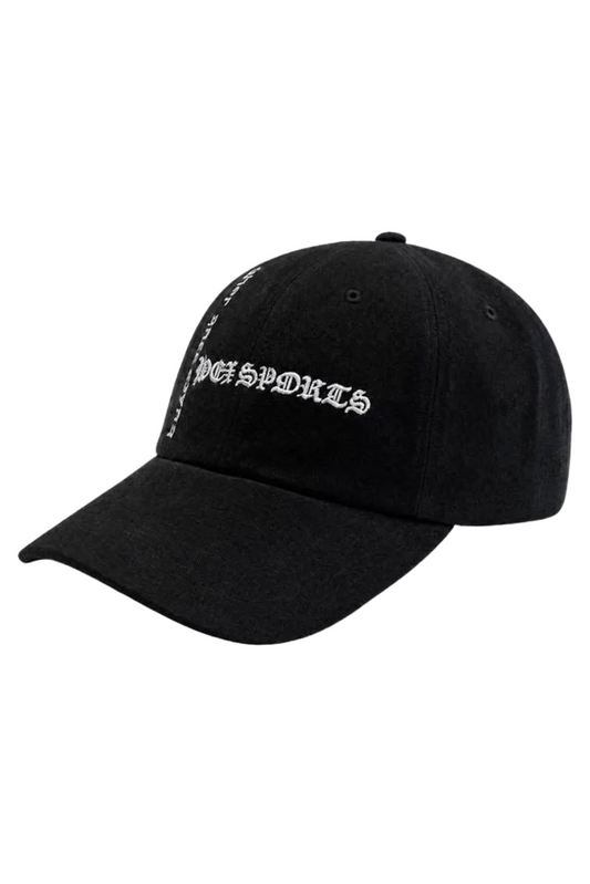 HDEX Topi Korea Olahraga Old Legacy Washed Cotton Ball Cap Black Pria Wanita Fitness
