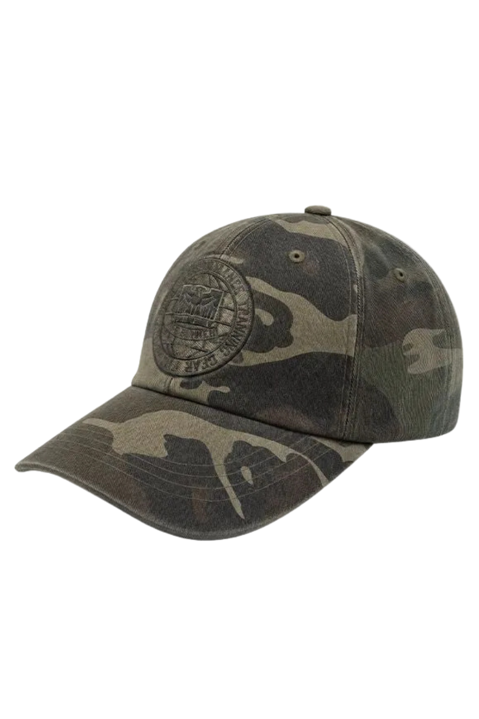 HDEX Topi Korea Olahraga Division Camo Ball Cap Khaki Camo Pria Wanita Fitness