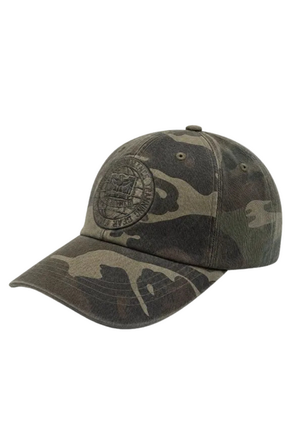 HDEX Topi Korea Olahraga Division Camo Ball Cap Khaki Camo Pria Wanita Fitness