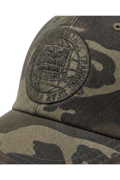 HDEX Topi Korea Olahraga Division Camo Ball Cap Khaki Camo Pria Wanita Fitness
