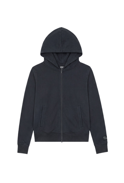 HDEX Jaket Korea Olahraga Move Cotton Slim Hoodie Zip-Up W Storm Navy Wanita Fitness