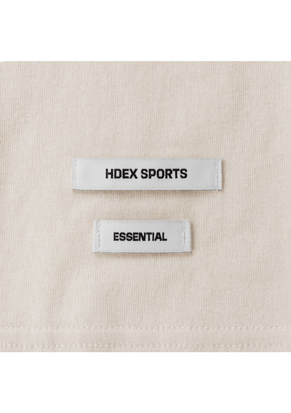 HDEX Baju Korea Olahraga Essential Modal 2 Label Long Sleeve Ash Cream Wanita Fitness