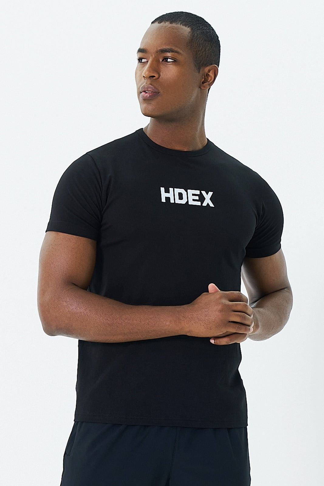 HDEX Main Logo Air Muscle Fit Short Sleeve Black