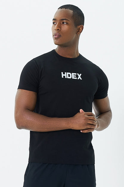 HDEX Main Logo Air Muscle Fit Short Sleeve Black