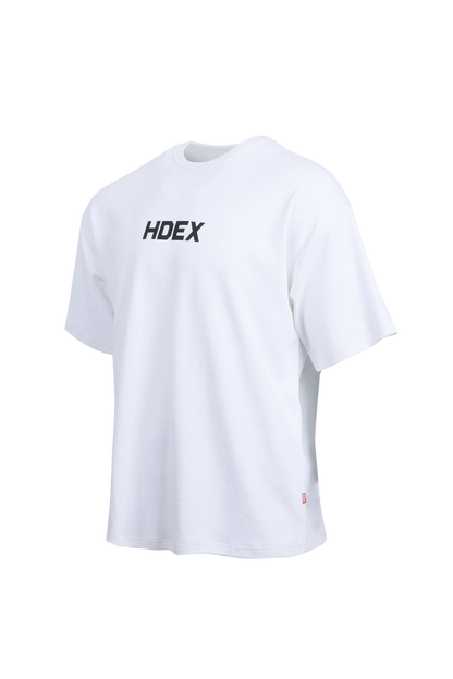 HDEX Main Logo Over Fit Sleeve T-Shirt White