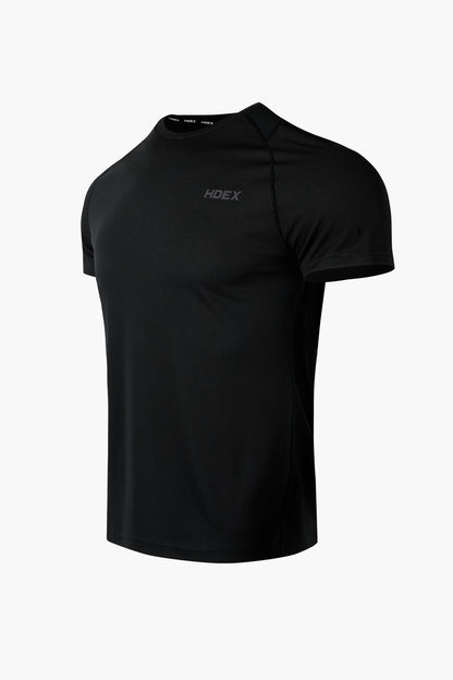 HDEX Baju Korea Olahraga Assist Textured Short Sleeve White Pria Fitness