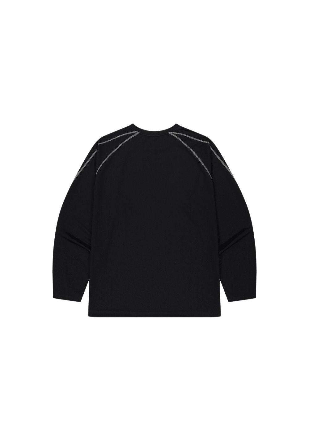 HDEX Baju Korea Olahraga Active Mesh Stitch Long Sleeve Black Pria Fitness