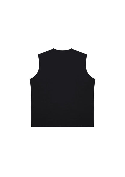 HDEX Baju Korea Olahraga Active Cutline Sleeveless Black Pria Fitness