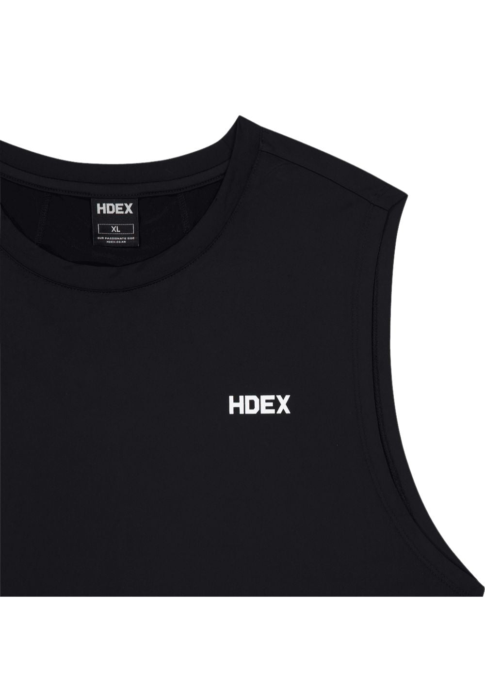 HDEX Baju Korea Olahraga Active Matches Regular Fit Sleeveless Black Pria Fitness