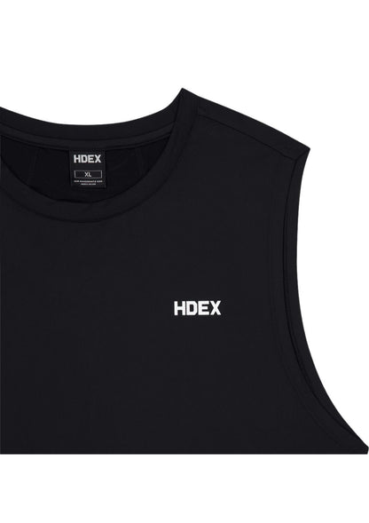 HDEX Baju Korea Olahraga Active Matches Regular Fit Sleeveless Black Pria Fitness