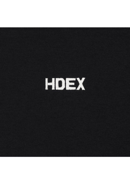 HDEX Baju Korea Olahraga EZ Muscle Fit Pique Short Sleeve Black Pria Fitness