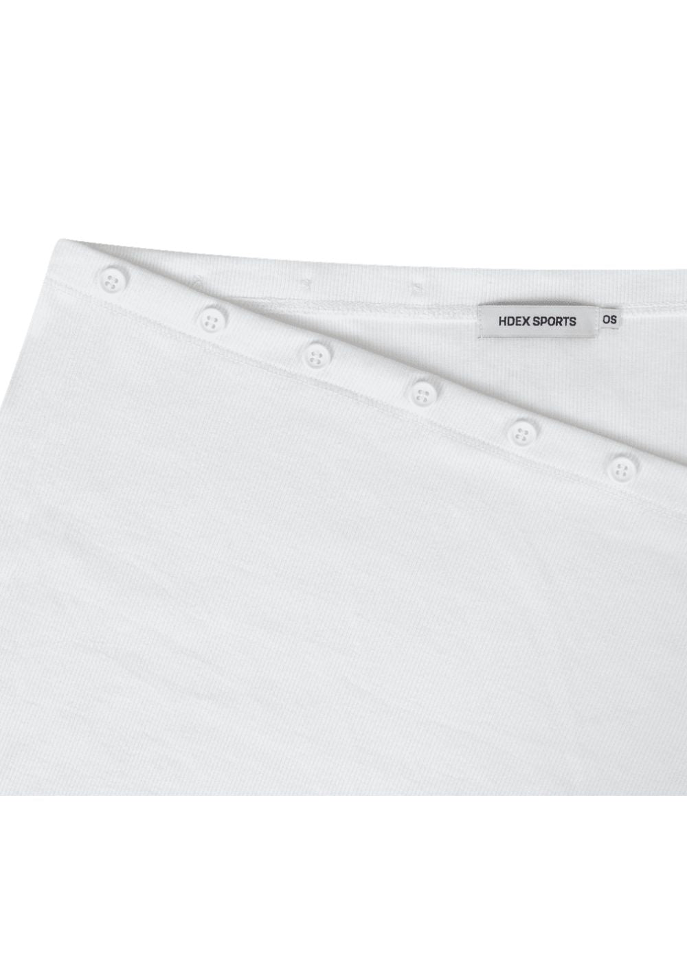 HDEX Rok Korea Olahraga Essential Drape Wrap Skirt White Wanita Fitness