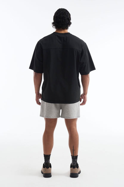 HDEX Baju Korea Olahraga Core Combi Sorona Mesh Short Sleeve Black