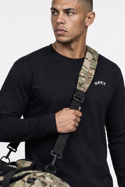HDEX Baju Korea Olahraga Natural Body Fit Long Sleeve Black Pria Fitness