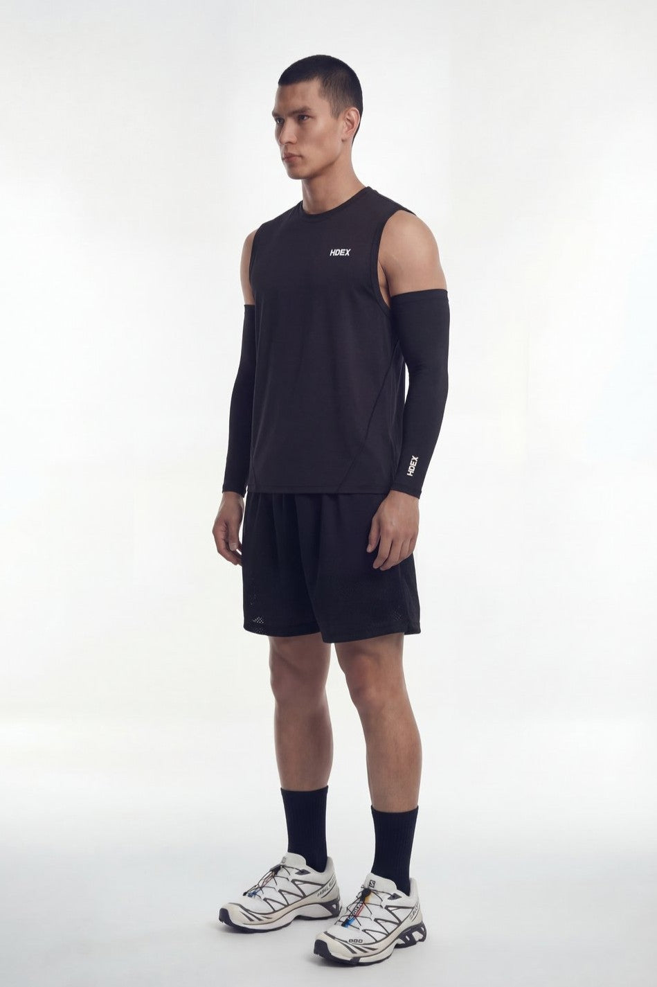 HDEX EZ Celana Korea Olahraga Dry Mesh Shorts Black Pria Fitness