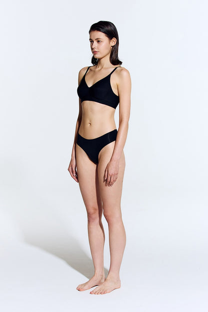 HDEX Pakaian Dalam Korea Seamless Slim-Up Cutting Panties Black Wanita