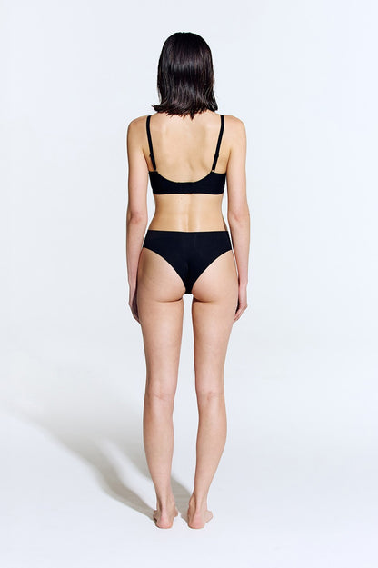 HDEX Pakaian Dalam Korea Seamless Slim-Up Cutting Panties Black Wanita