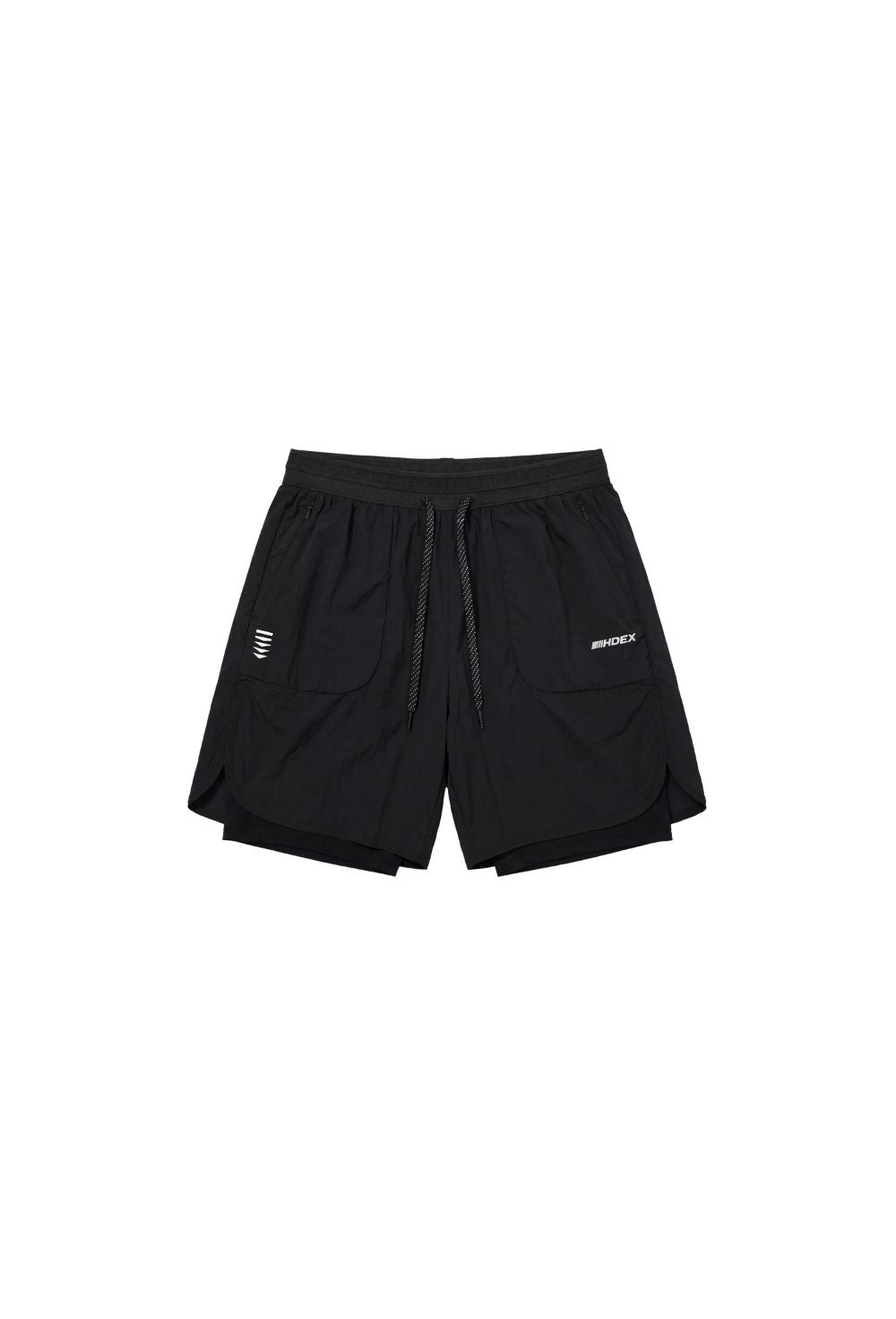 HDEX Celana Korea Olahraga Assist 2-in-1 Ripstop Shorts Black Pria Fitness