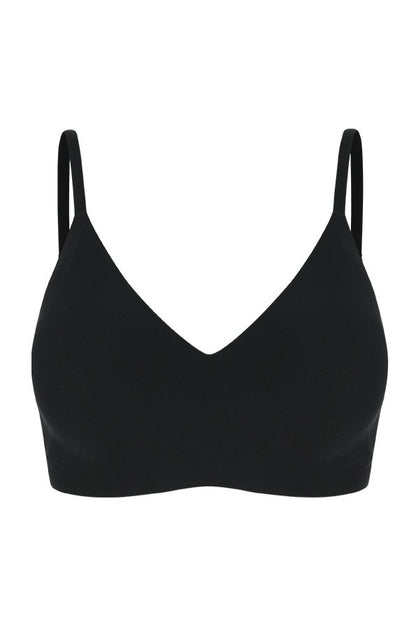 HDEX Pakaian Dalam Korea Seamless Slim-Up Bra Black Wanita