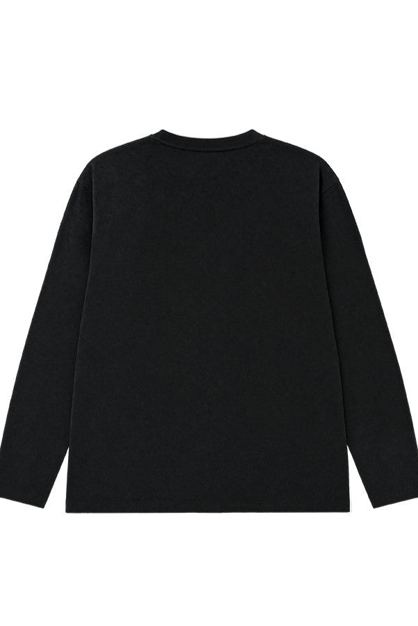 HDEX Baju Korea Olahraga Natural Body Fit Long Sleeve Black Pria Fitness