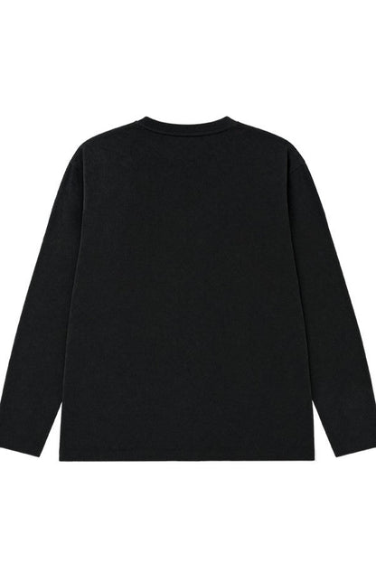 HDEX Baju Korea Olahraga Natural Body Fit Long Sleeve Black Pria Fitness